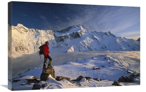 Global Gallery GCS-397824-2030-142 20 x 30 in. Mt Sefton, Climber 