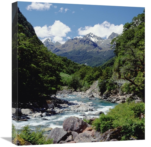 Global Gallery GCS-452466-22-142 22 in. Hollyford River & the Eyre Ran