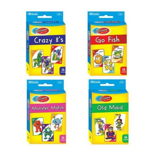 Bazic 545 BAZIC Assorted Card Games Case of 24 