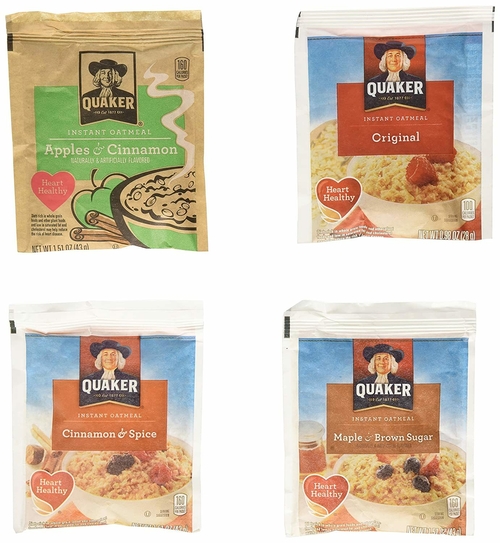 Quaker Instant Oatmeal - 4 Flavor Variety Pack - Individual Packets