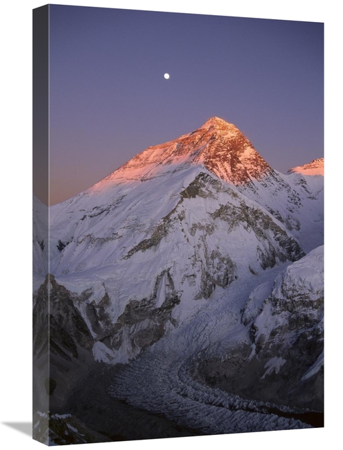 Global Gallery GCS-453531-1624-142 16 x 24 in. Moon Over Summit of Mou