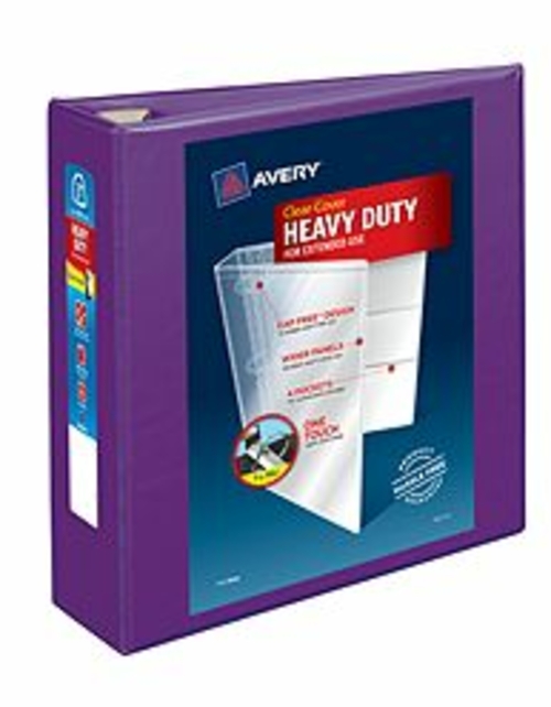 Avery-Dennison 79810 Heavy-Duty View Binder with Locking EZD Rings,