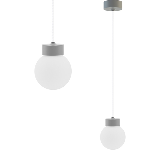 Hanging lamp Barrel-Orb Ball 1st grey