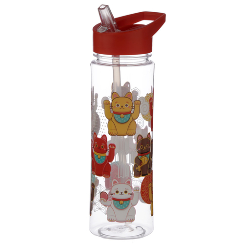 Lucky Cat Maneki Neko 550ml Reusable Water Bottle