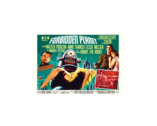 Forbidden Planet Monster Movie Poster 8 x 12 inch Tin Sign