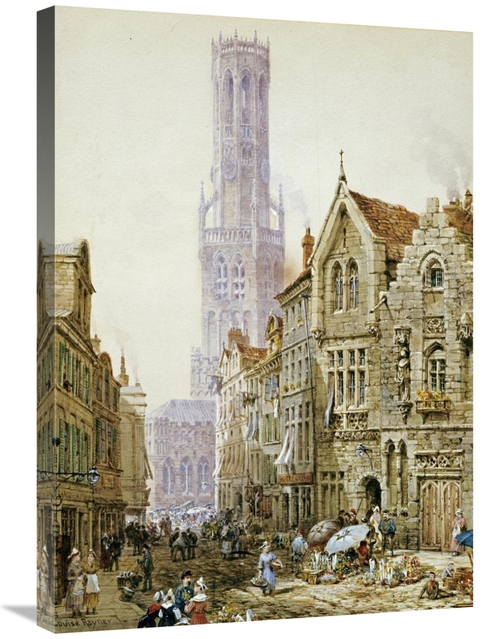 Global Gallery GCS-267073-30-142 30 in. Flower Sellers in Bruges Art P
