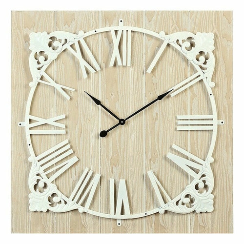Wall Clock Squared Brown (58 x 58 x 4,5 cm)