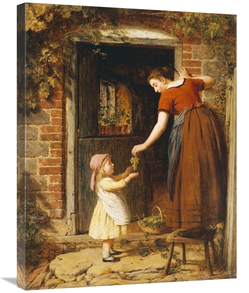 30 in. Gathering the Grapes Art Print - George Smith