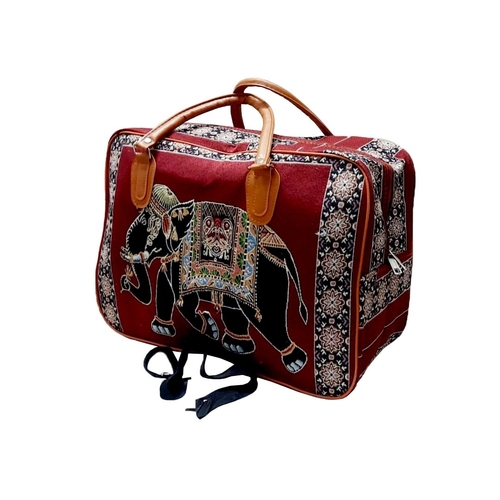 Elephant Canvas Duffle Bag