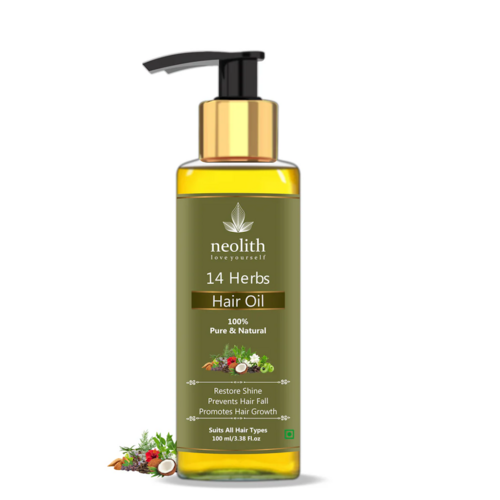 Neolith 14 Herbs Scalp and Hair oil for Hair Fall Control, Scalp