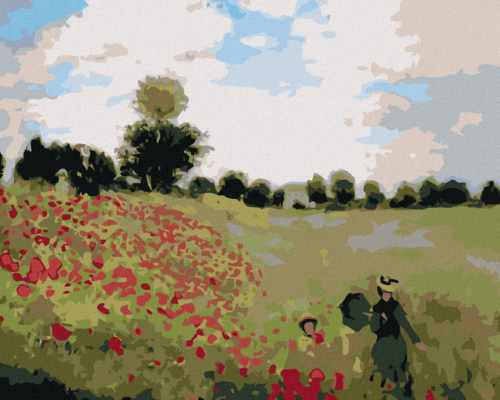 Paint by Numbers - POPPY FIELD (CLAUDE MONET)