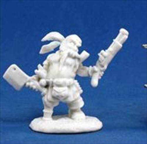 Reaper Miniatures 77133 Bones - Gruff Grimecleaver- Dwarf Pirate