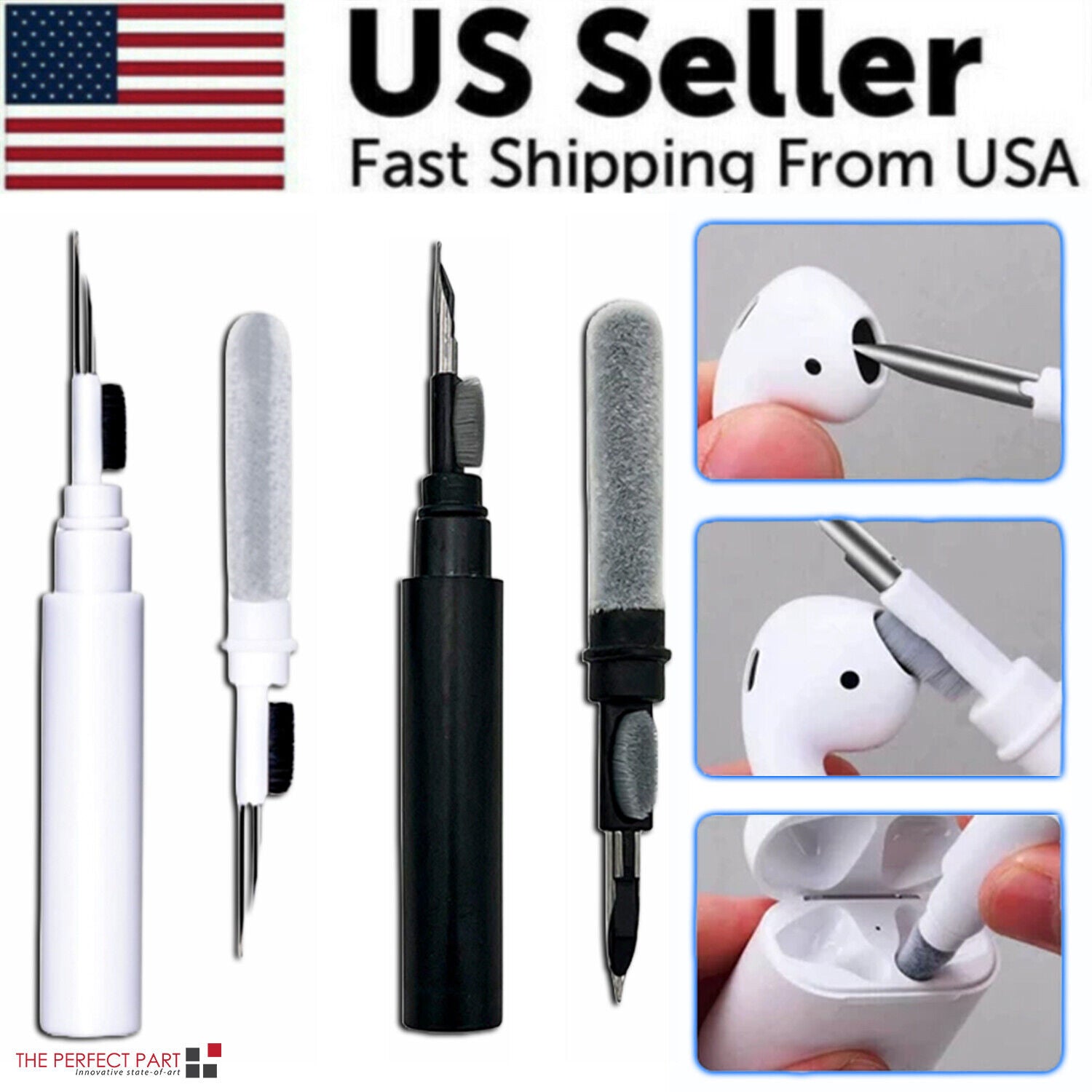 Reinigungsstift für Airpods Pro 1 2 Kopfhörer Reinigungsset Soft Brush Case - Bild 17 von 18