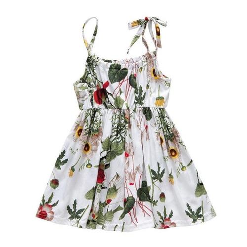 Fashion Flower Kids Baby Girls Sleeveless Floral