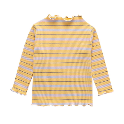 Toddler Baby Kids Girls Ruched Striped Tops T