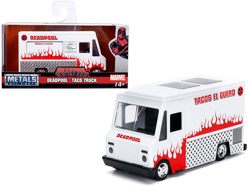 Deadpool Taco Truck White \Marvel\" Series 1/32 Diecast Model by Jada"