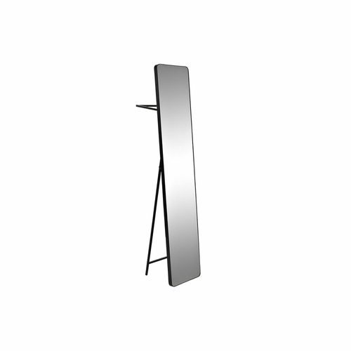 Wall mirror DKD Home Decor Mirror Black Steel (30 x 36 x 150 cm)