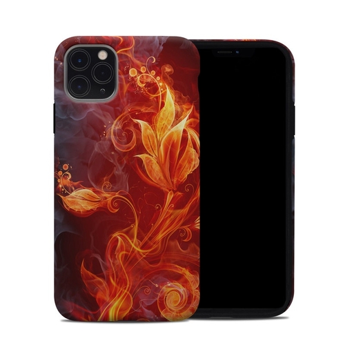 DecalGirl A11PMHC-FLWRFIRE Apple iPhone 11 Pro Max Hybrid Case - Flowe