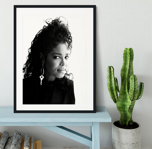 Janet Jackson in 1987 Framed Print