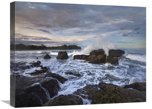 Global Gallery GCS-396424-1824-142 18 x 24 in. Surf Hitting Rocky Coas