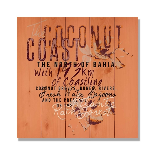 Day Dream WCCB1717 17 x 17 in. Coconut Coast Bahi Wall Art