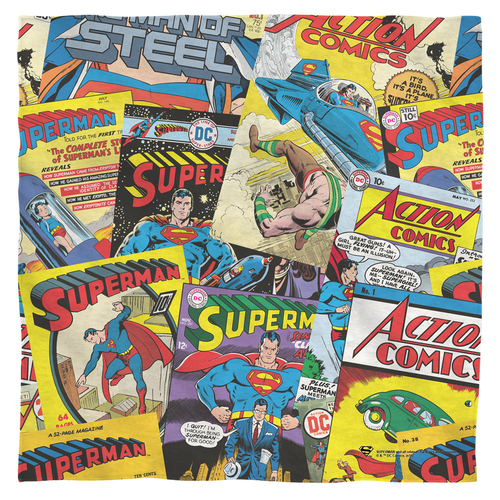 Trevco SM2353-BND1-22x22 22 x 22 in. Superman & Fan Polyster Bandana&#