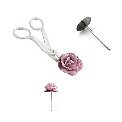 2Pcs/set Piping Flower Scissors+Nail Icing Bake