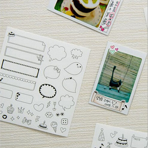6 sheets/set DIY Calendar Paper Sticker for