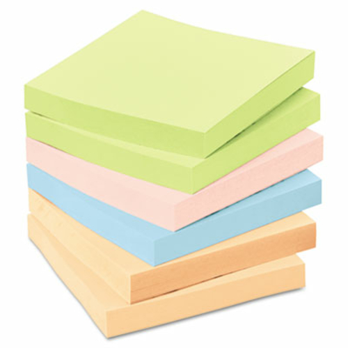Sticky note Greener Notes 654-RP-A Recycled Pastel Notes- 3 x 3- Four 