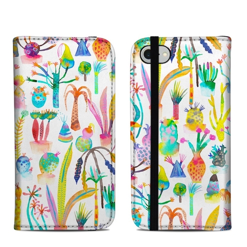 DecalGirl AIP8FC-LUSHGRD Apple iPhone 7 & 8 Folio Case - Lush Garden