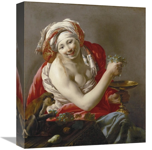 Global Gallery GCS-459884-16-142 16 in. Bacchante with An Ape Art Prin