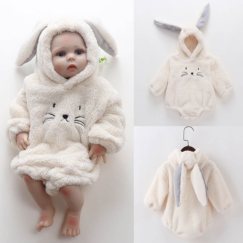 Infant Baby Boys Girls Cat Print Rabbit Ear Thick