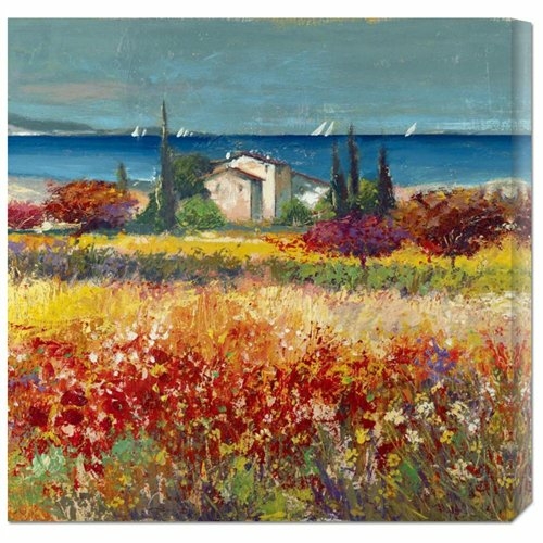 Luigi Florio 'Sogno mediterraneo (detail)' Stretched Canvas