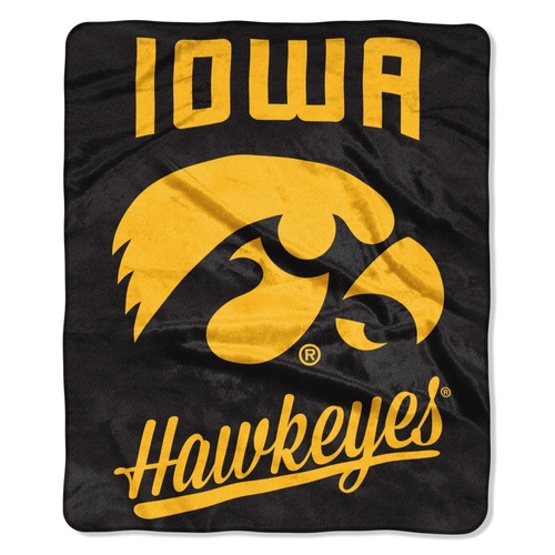 Iowa Hawkeyes Blanket 50x60 Raschel Alumni Design