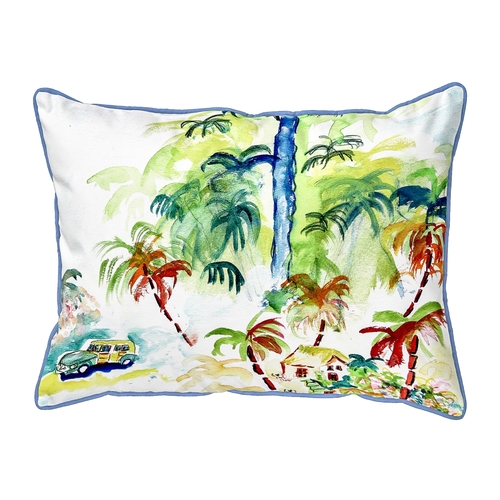 Betsy Drake ZP821 20 x 24 in. Colorful Palms Indoor & Outdoor Extra La