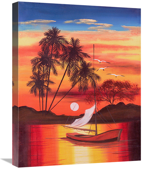 Global Gallery GCS-477311-1824-142 18 x 24 in. Cat Island Slope 1 Art 