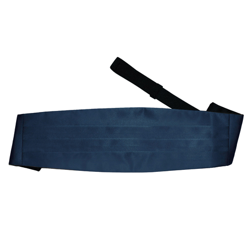 Plain Satin Cummerbund - Navy Blue