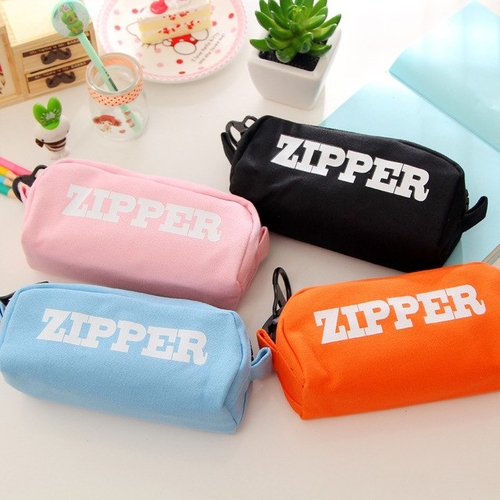 Pencil bag Canvas school Pencil case Stationery