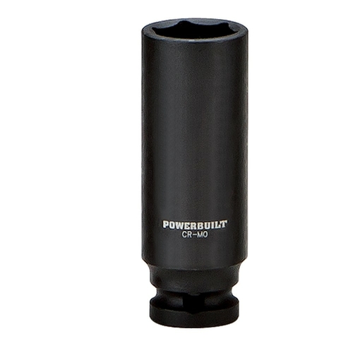 Powerbuilt 3/8in Drive 6 Pt. Metric Deep Impact Socket 14 mm -