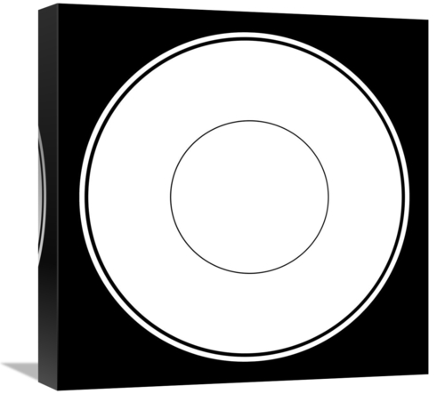 Global Gallery GCS-467124-1818-142 18 x 18 in. Mealtime - White on Bla