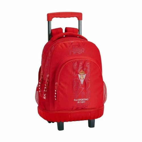 School Rucksack with Wheels Compact Real Sporting de Gijón