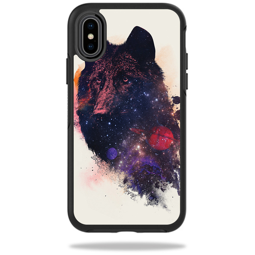 MightySkins OTSIPX-universal wolf Skin for Otterbox Symmetry iPhone X 