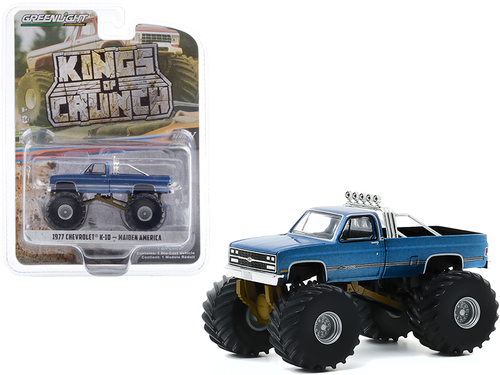 1977 Chevrolet K-10 Monster Truck \Maiden America\" Blue \"Kings of