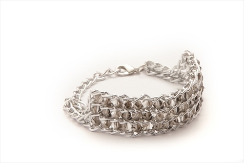 Alexander Kalifano FCB-G Fabulous Glass Bracelet - Griege