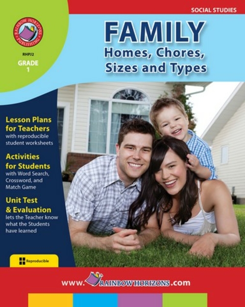 Rainbow Horizons JSLA2 Family Homes- Chores- Sizes & Types - Grade 1