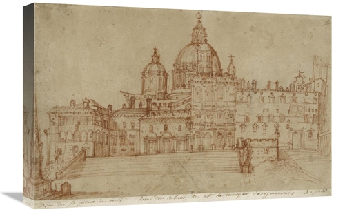 Global Gallery GCS-453952-1624-142 16 x 24 in. View of Saint Peters&#4