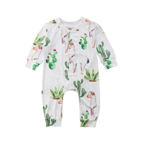 Alpaca Newborn Baby Boys Girls Tops Jumpsuit