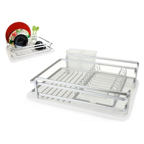 Draining Rack for Kitchen Sink Confortime Alluma Aluminium (40 x 28 x