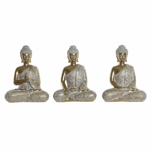 Decorative Figure DKD Home Decor 14,5 x 8,5 x 18 cm Golden Buddha