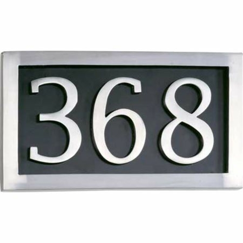 Brass Accents I08-P7530-627 Address Plaque for 3 Numerals - Aluminum